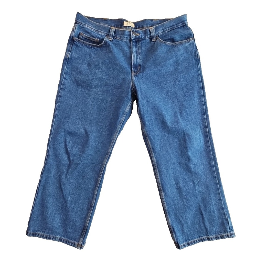 Blue Mountain Denim Relaxed Fit Blue Jeans Mens 42X30 100% Cotton Straight Leg